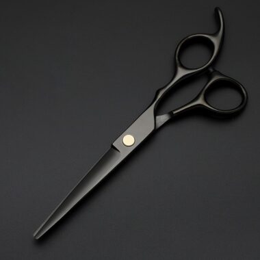6-Inch Black Hair Scissor Set for Salon and Home Use