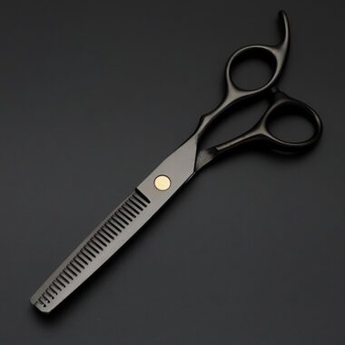 6-Inch Black Hair Scissor Set for Salon and Home Use