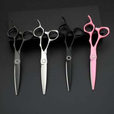  Black Gold Hair Scissor Set with Thinning and Cutting Shears