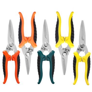 Stainless steel pruning shears set for fruit trees and vineyards
