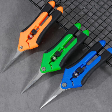 Stainless steel pruning shears set for fruit trees and vineyards