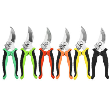 Stainless steel pruning shears set for fruit trees and vineyards