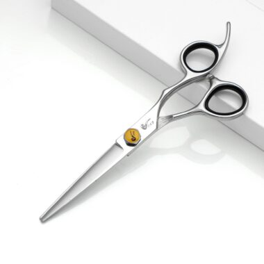 Pipe Handle Hair Scissor Set with Fishbone Thinning Shear