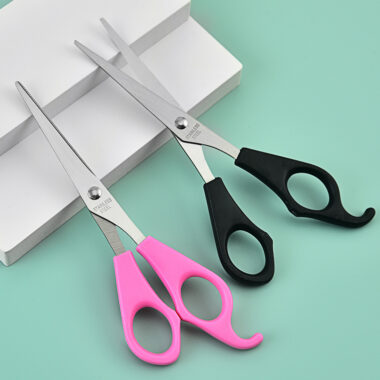  Pipe Handle Hair Scissor Set with Fishbone Thinning Shear