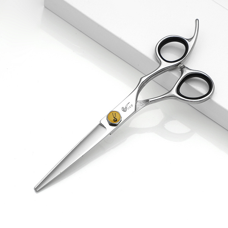 Pipe Handle Hair Scissor Set with Fishbone Thinning Shear