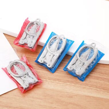 Portable folding stainless steel scissors for sewing and travel use