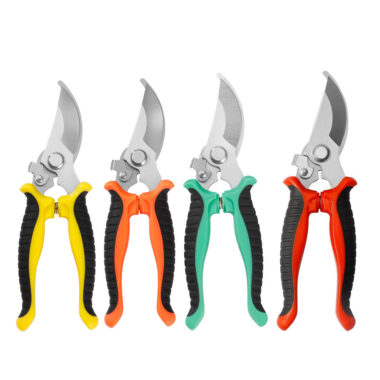 Bent head pruning shears for bonsai, flower, and thick branch cutting