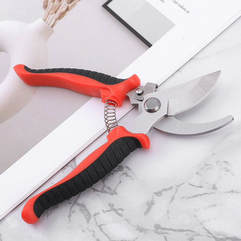 Bent head pruning shears for bonsai, flower, and thick branch cutting