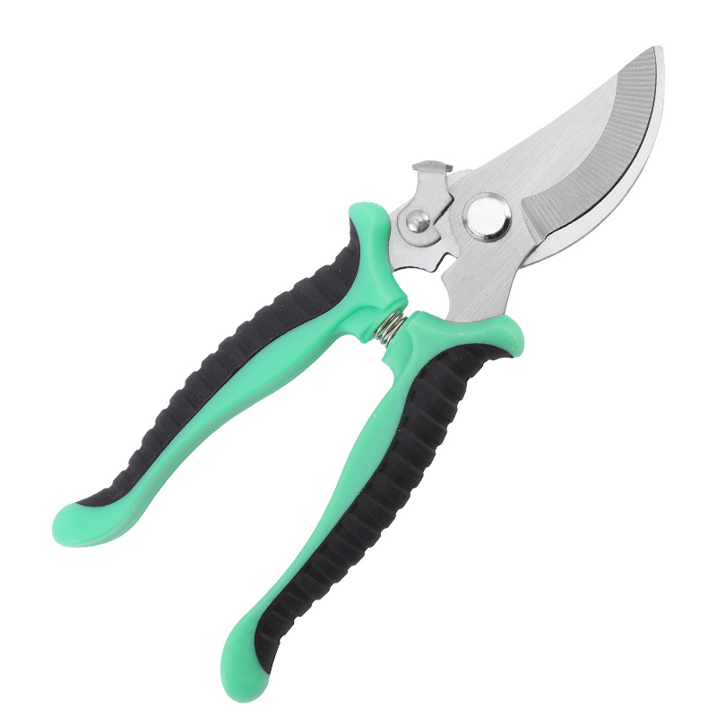 Bent head pruning shears for bonsai, flower, and thick branch cutting